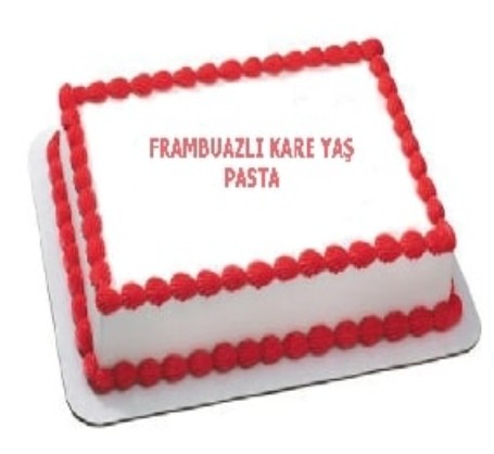 Kaliteli Malzemelerle Hazırlanan 45 Kişilik Frambuazlı Yaş Pasta